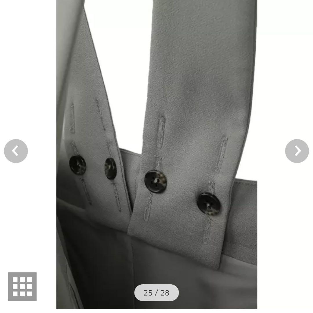 CLANE ハイウエストサスペンダーパンツ ブラック 2025SS