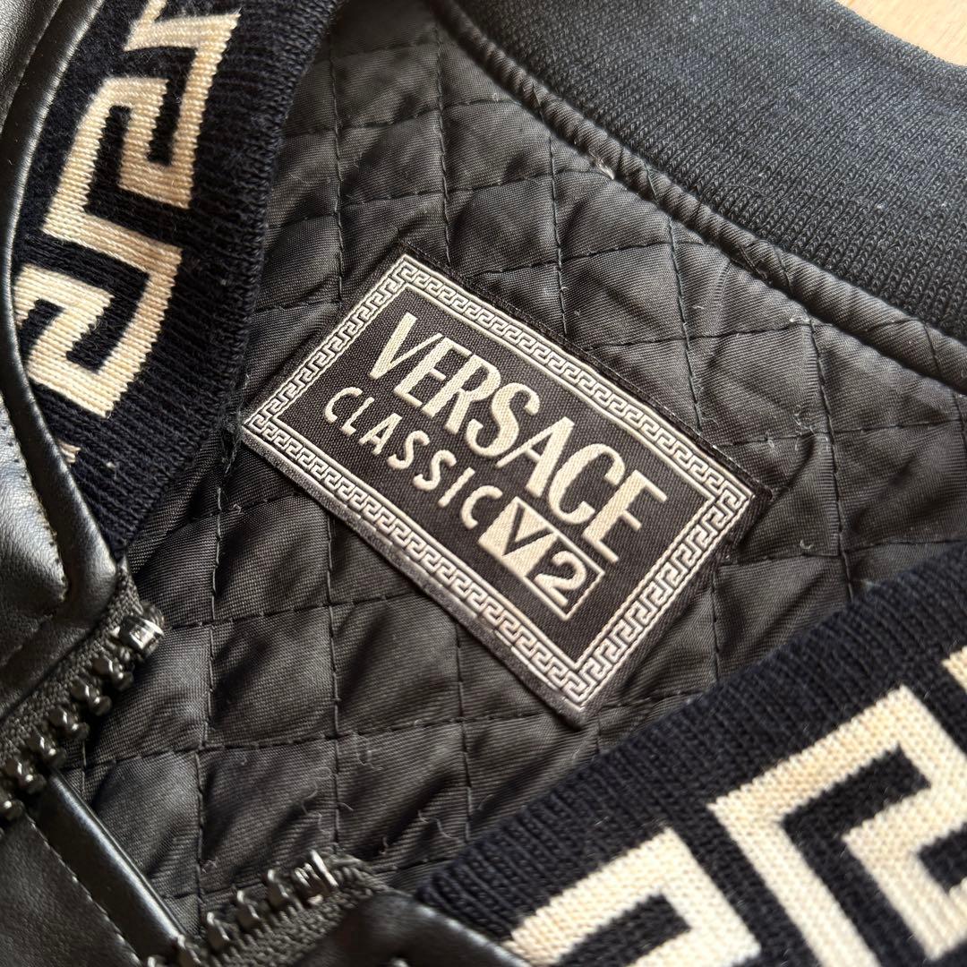 ヴェルサーチェ メデューサ レザースタジャン ジャケット