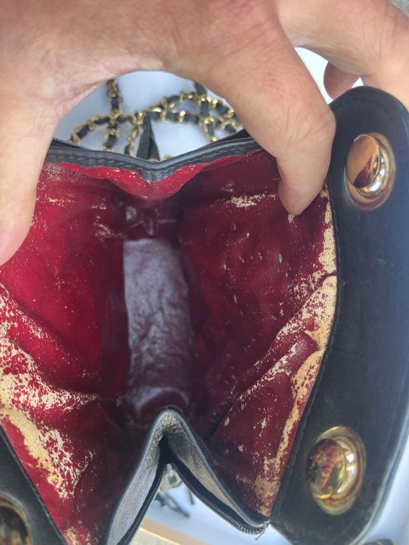 CHANEL 黒 キルティング ショルダーバッグ