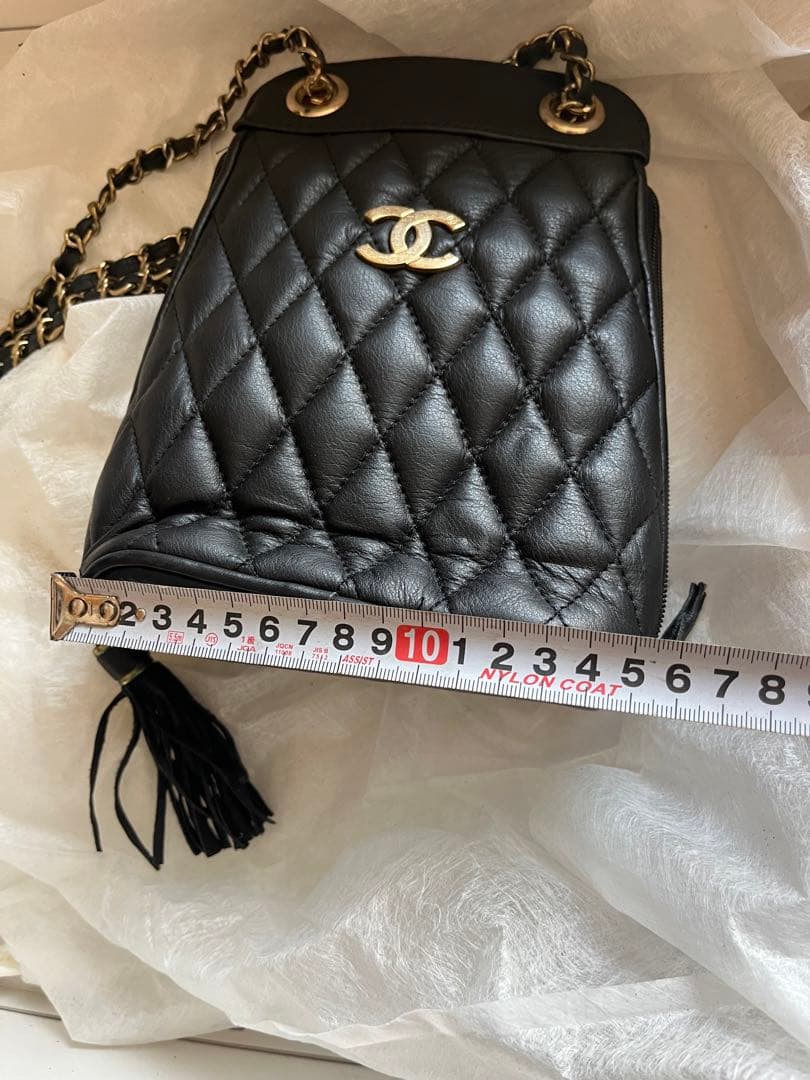 CHANEL 黒 キルティング ショルダーバッグ
