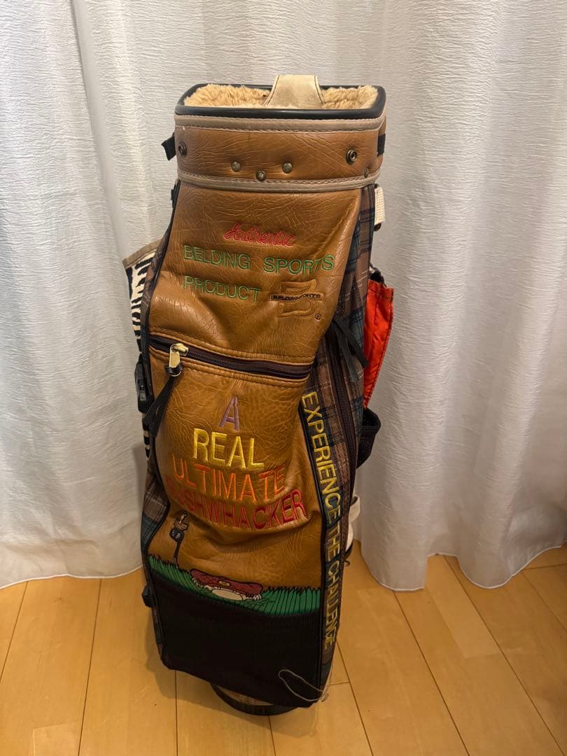 BELDING ベルディング キャディバッグ　ゴルフバック　ブラウン　バックのみ