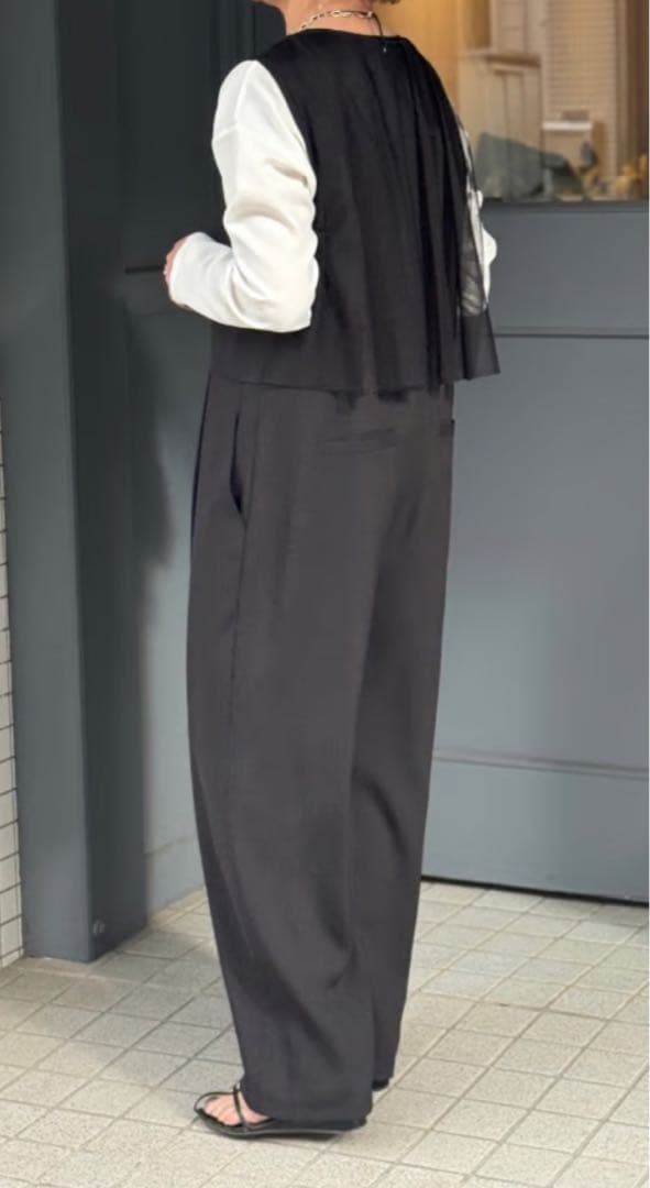 cyan×kusukusu バックチュールサロペット