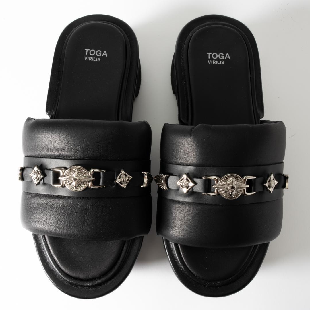 新品 TOGA VIRILIS BLACK SOFT LEATHER 43