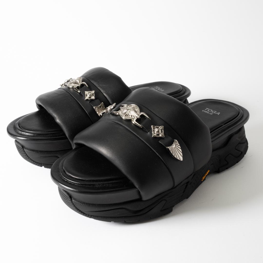 新品 TOGA VIRILIS BLACK SOFT LEATHER 43