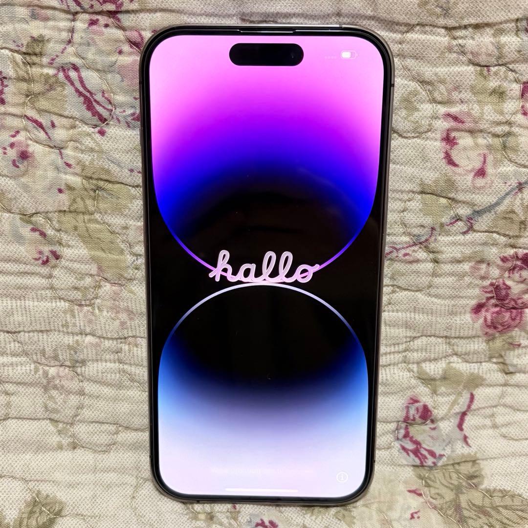 美品✨Apple iPhone 14 Pro 128GB ディープパープル 本体