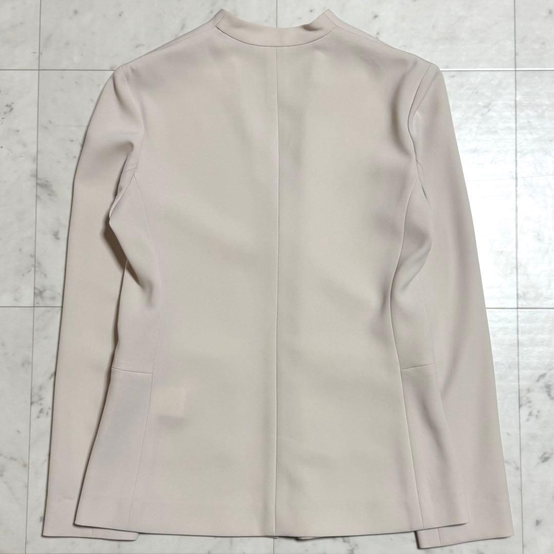美品 theory luxe ノーカラージャケット オフホワイト 38