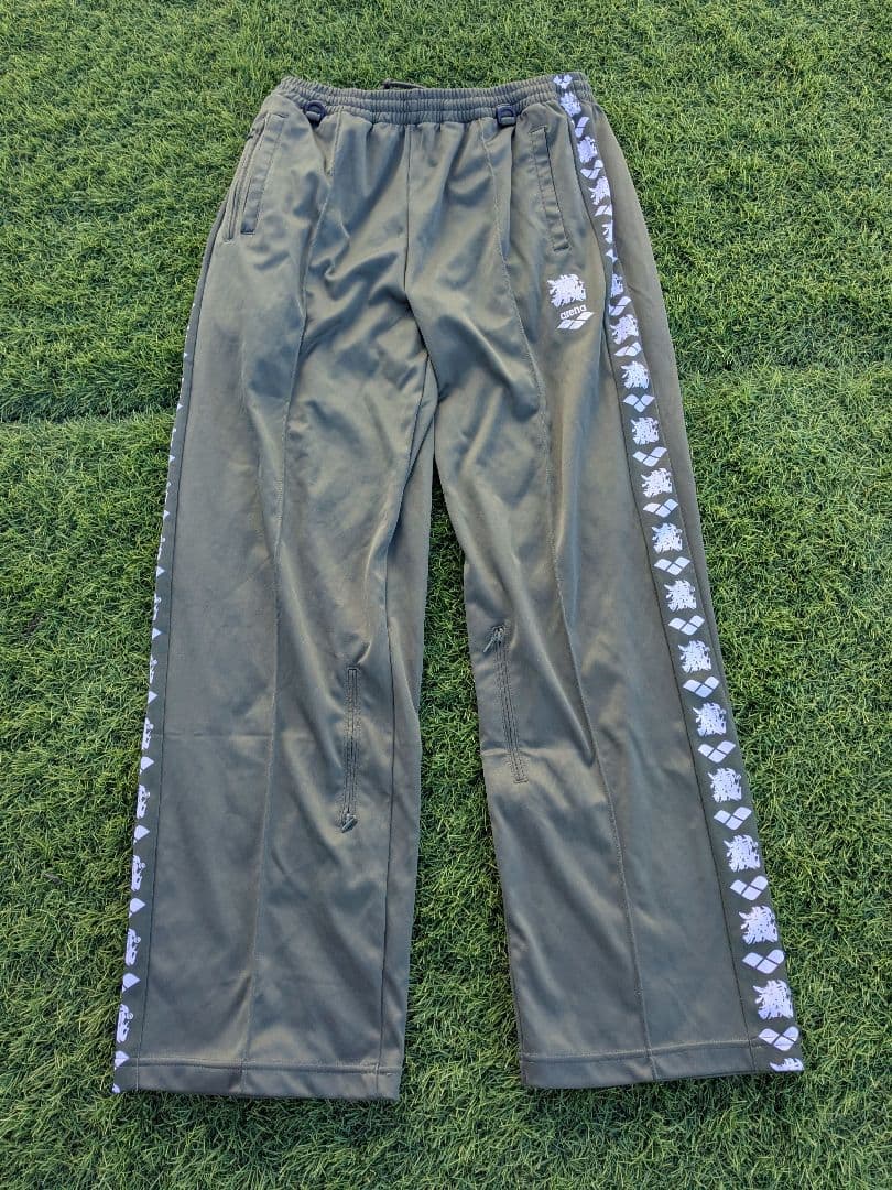 ほぼデッド【L】レア arena 三代目魚武濱田成夫 ジャージ 緑カーキ 上下