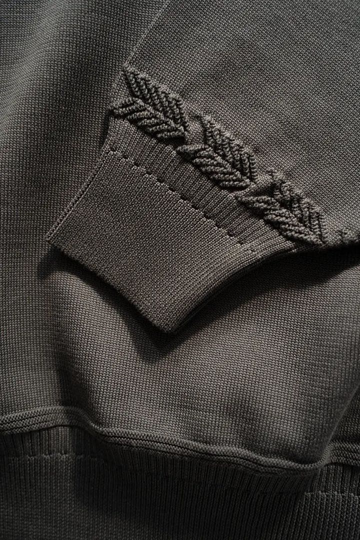 ぐ*ー様 YASHIKI Yonaga Knit Polo ポロシャツ ブラック