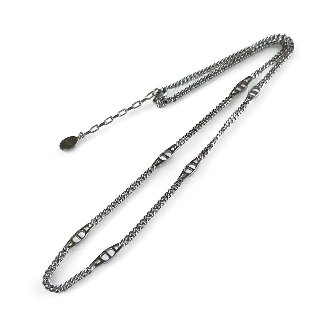 【美品】ディオール　CD アイコン　チェーンリンク　ネックレス　シルバー　925