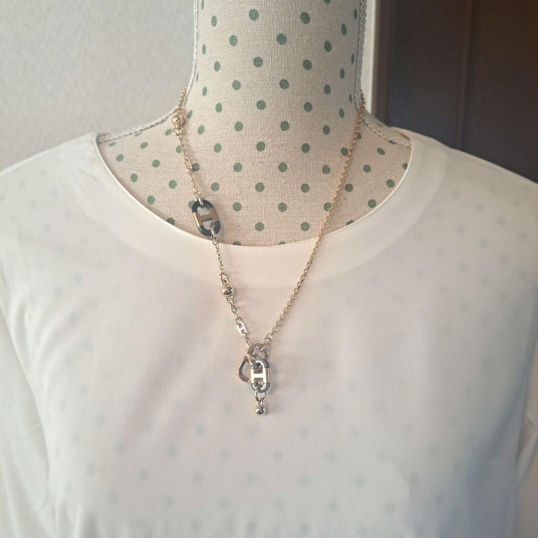 yuzu❗HERMES　シュルメール　バッファローホーン　ネックレス