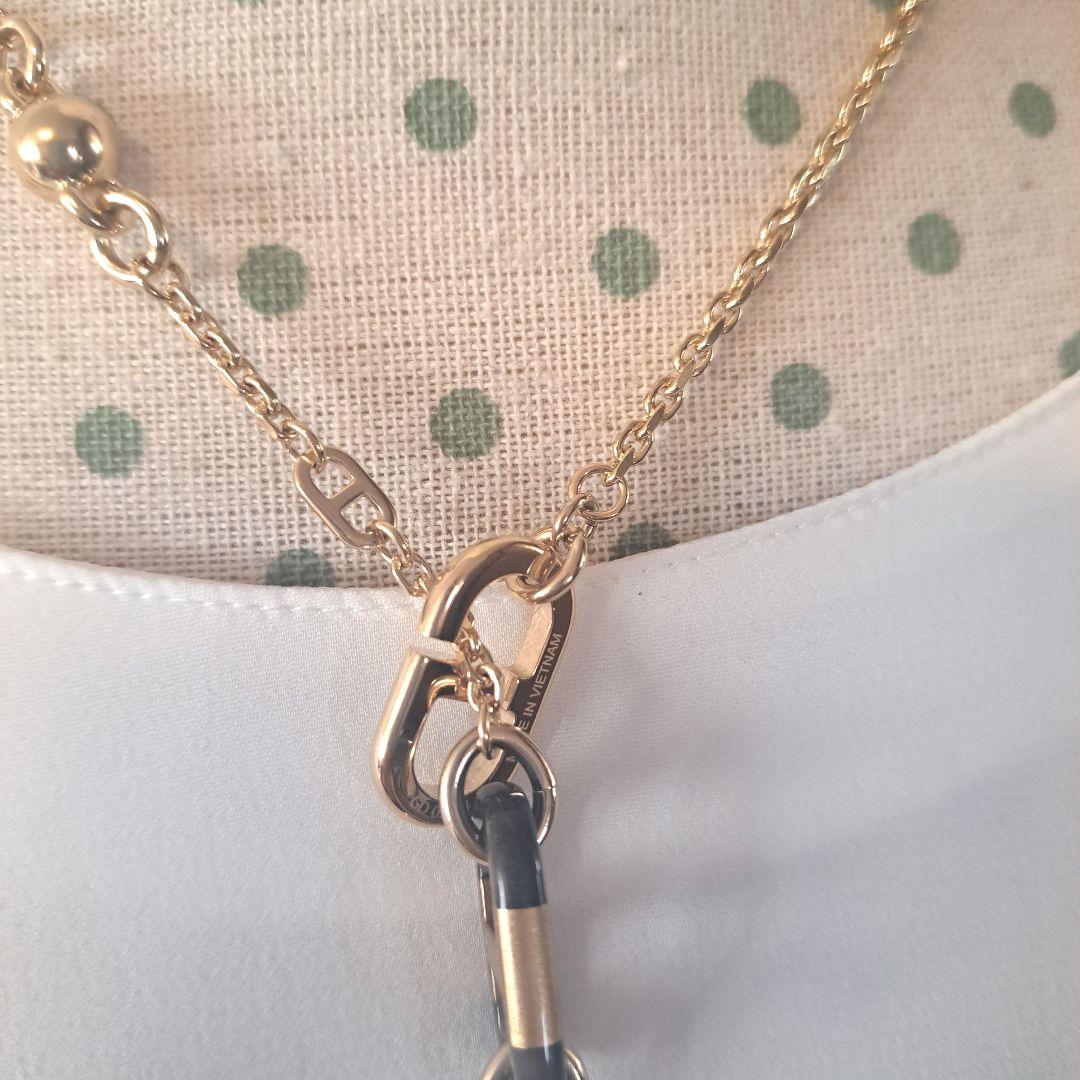 yuzu❗HERMES　シュルメール　バッファローホーン　ネックレス