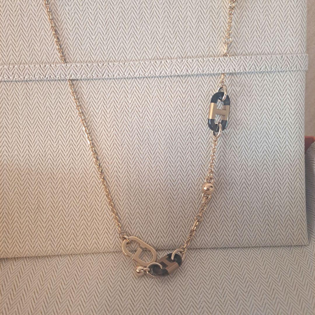 yuzu❗HERMES　シュルメール　バッファローホーン　ネックレス