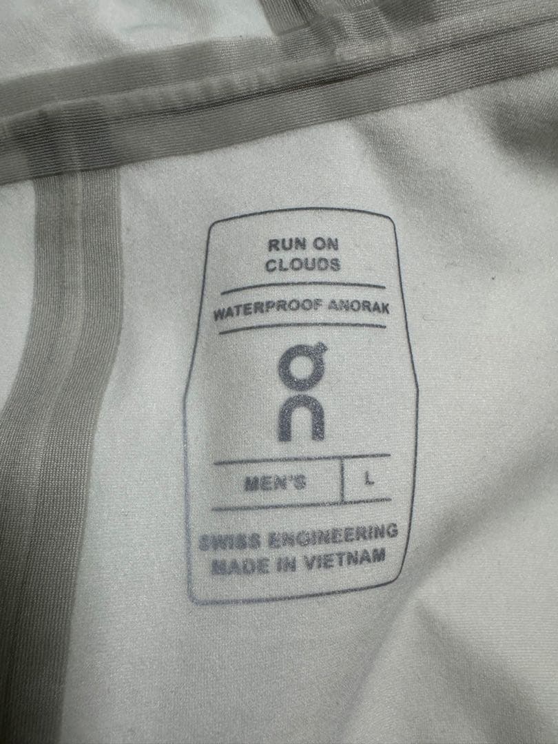 オン on Waterproof Anorak ウォータープルーフ アノラックL