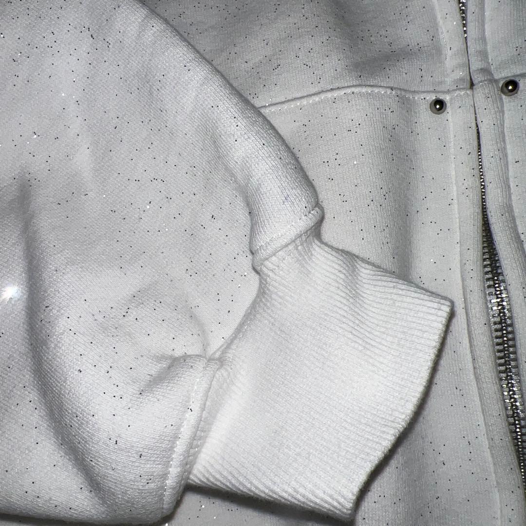 トップス 9090 girl OG Logo Glitter Hoodie