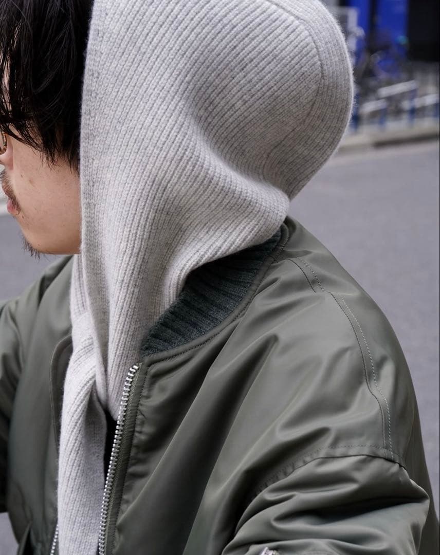 MY__ CASHMERE BLENDED バラクラバ マフラー