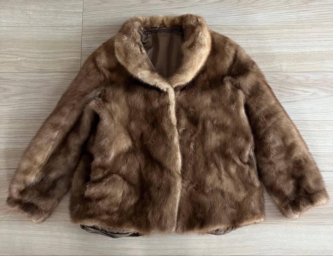 アルマーニ コレツィオーニ ファー ミンク ジャケット レディース