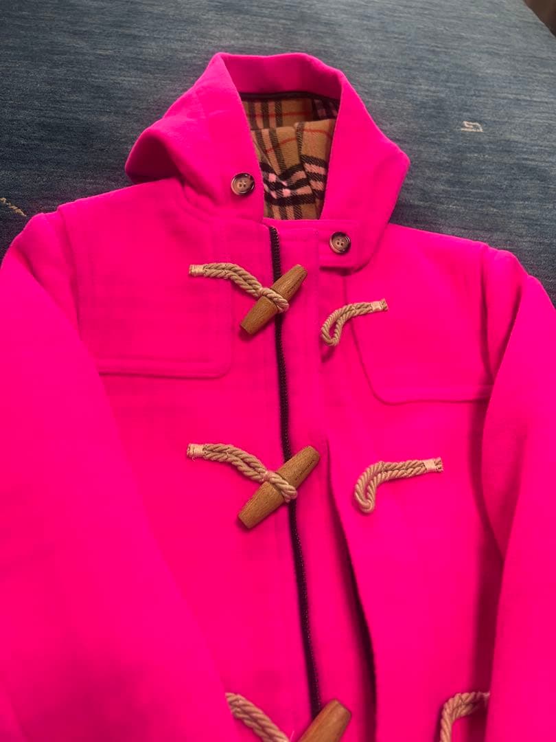 BURBERRY バーバリーダッフルコート　ノバチェック キッズ 140 10Y