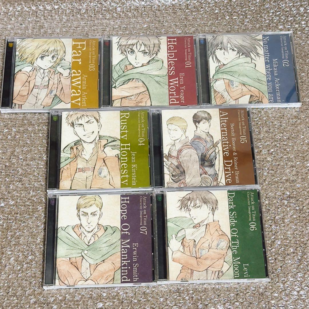 進撃の巨人 キャラクターイメージソング エレン ミカサ ライナー ベルトルト 他