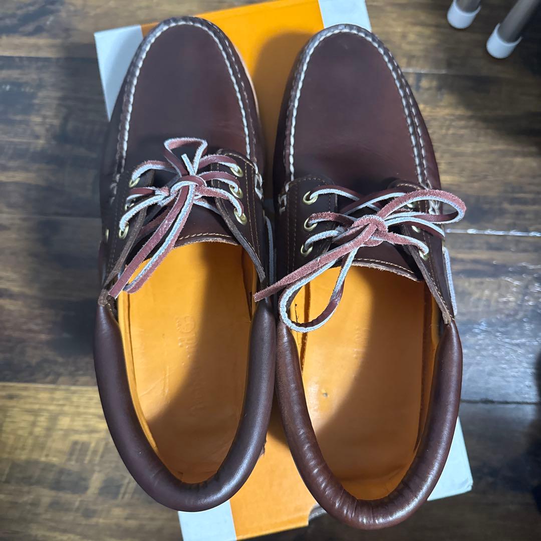 Timberland 3eyeスリーアイブラウン デッキシューズ 27cm