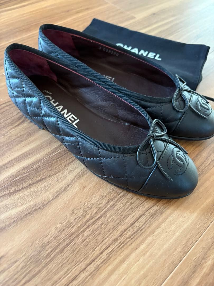 CHANEL バレリーナ　キルティングフラットシューズ