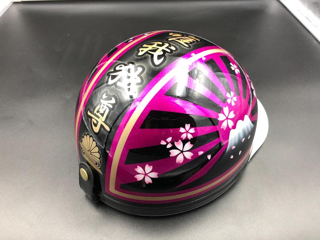 コルク半　カスタム　富士日章　三つボタン　ブラックピンクゴールド　ラメ　桜　唯我