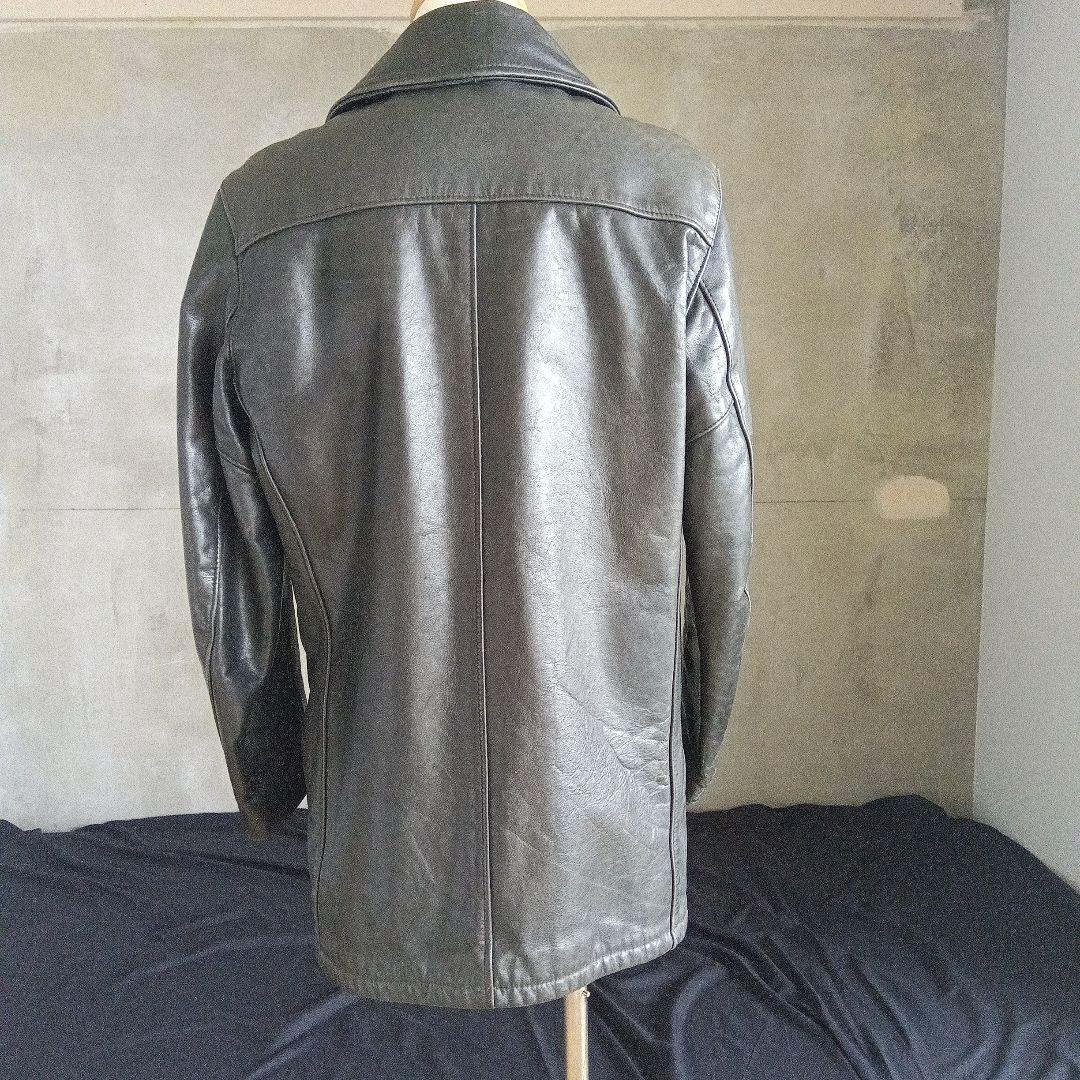 SCHOTT ブラックレザー Pコート　ピーコート