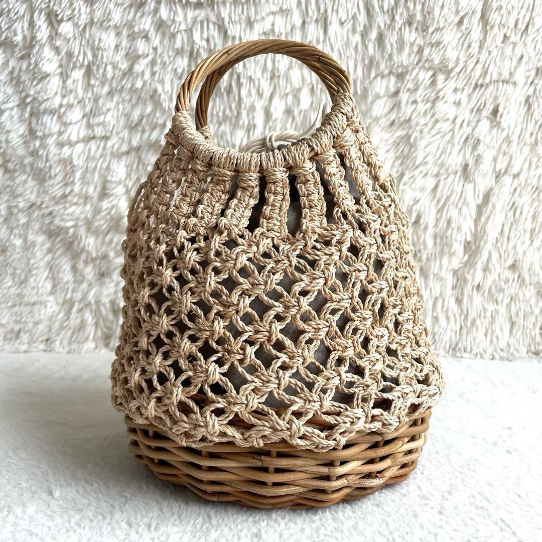 新品タグ付き☆ヴィオラドーロ カゴバッグ アパカ アラログ