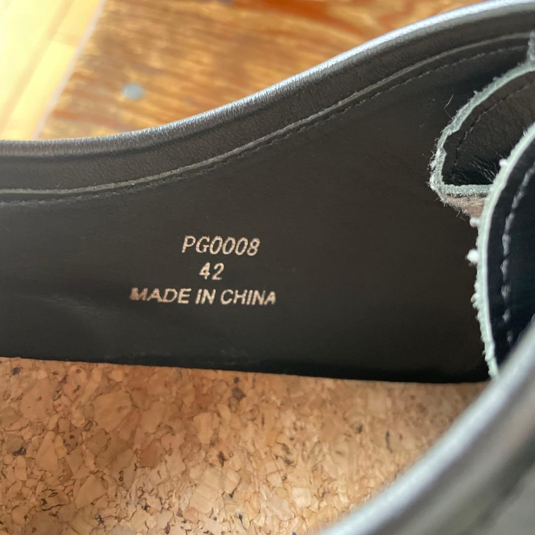 靴 PG Steven Alan 42 KNOCK black leather