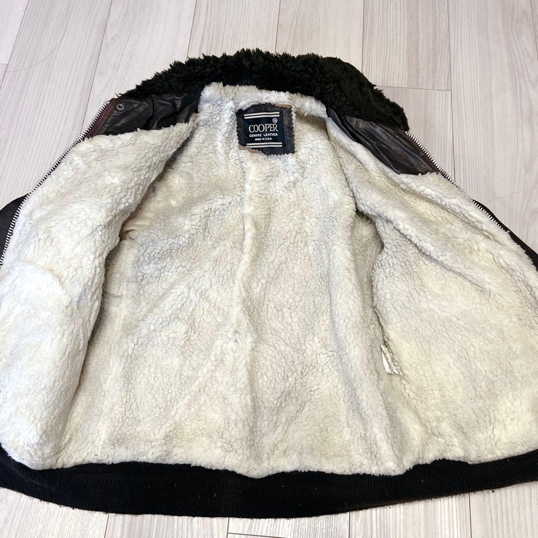 人気 Cooper 本革 G-1 フライトジャケット Made in USA
