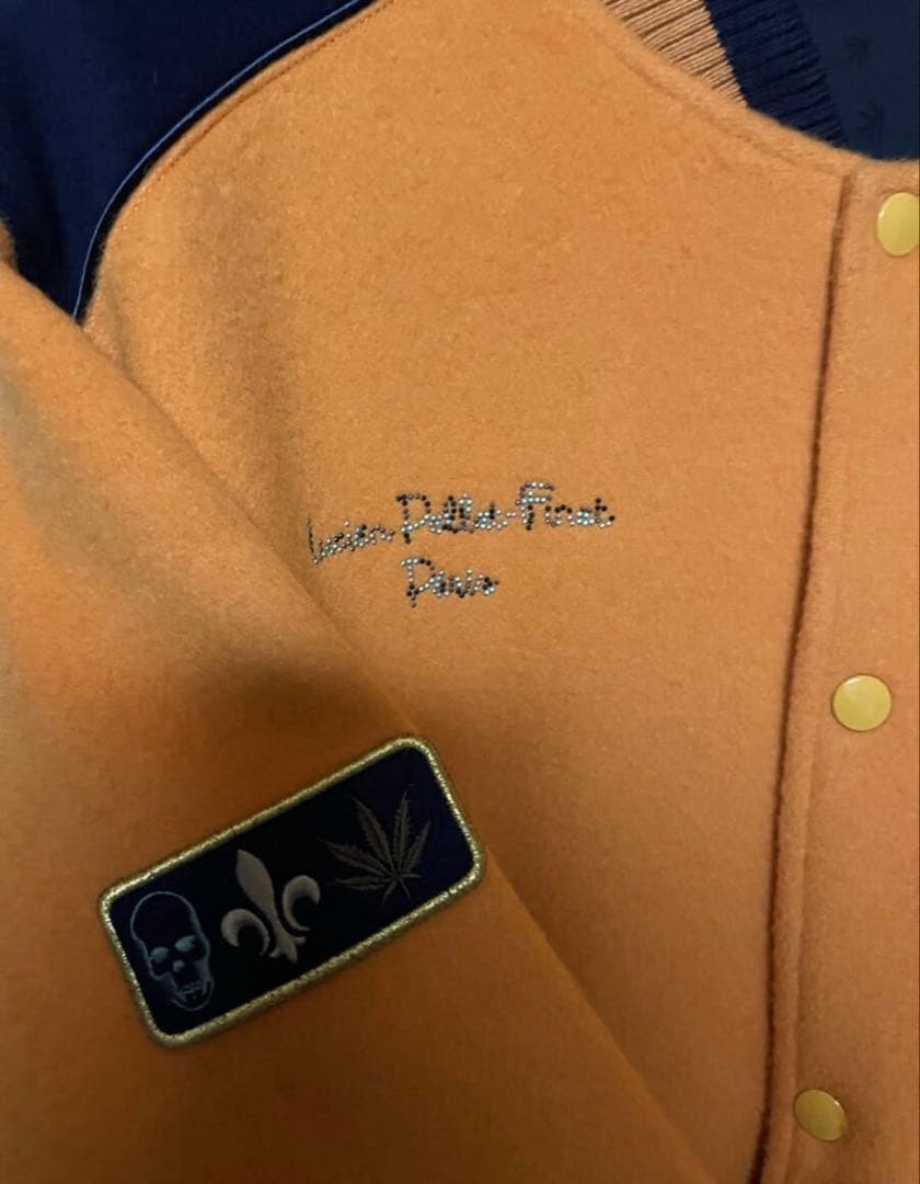 新品 25万 L ルシアンペラフィネ ボンバージャケット スタジャン バーシティ