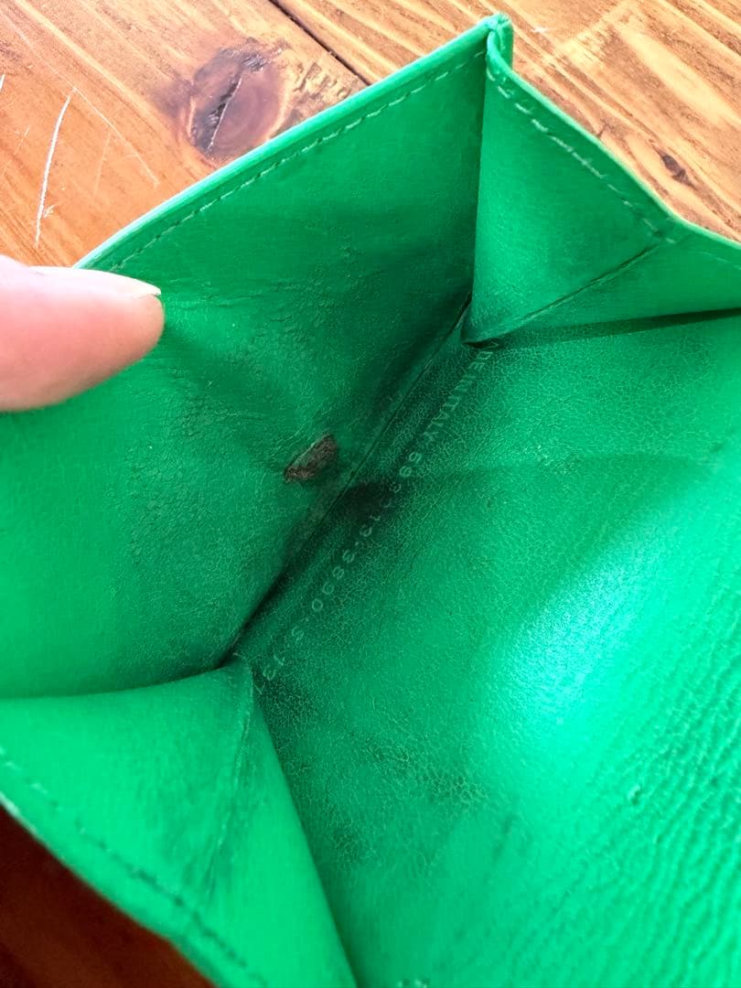 BALENCIAGA 三つ折り財布 キャッシュミニ グリーン