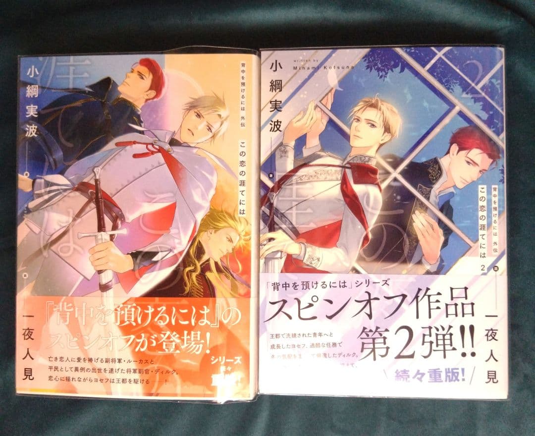 【BL小説】小綱実波「背中を預けるには」 既刊全巻6冊セット（小冊子5冊つき）