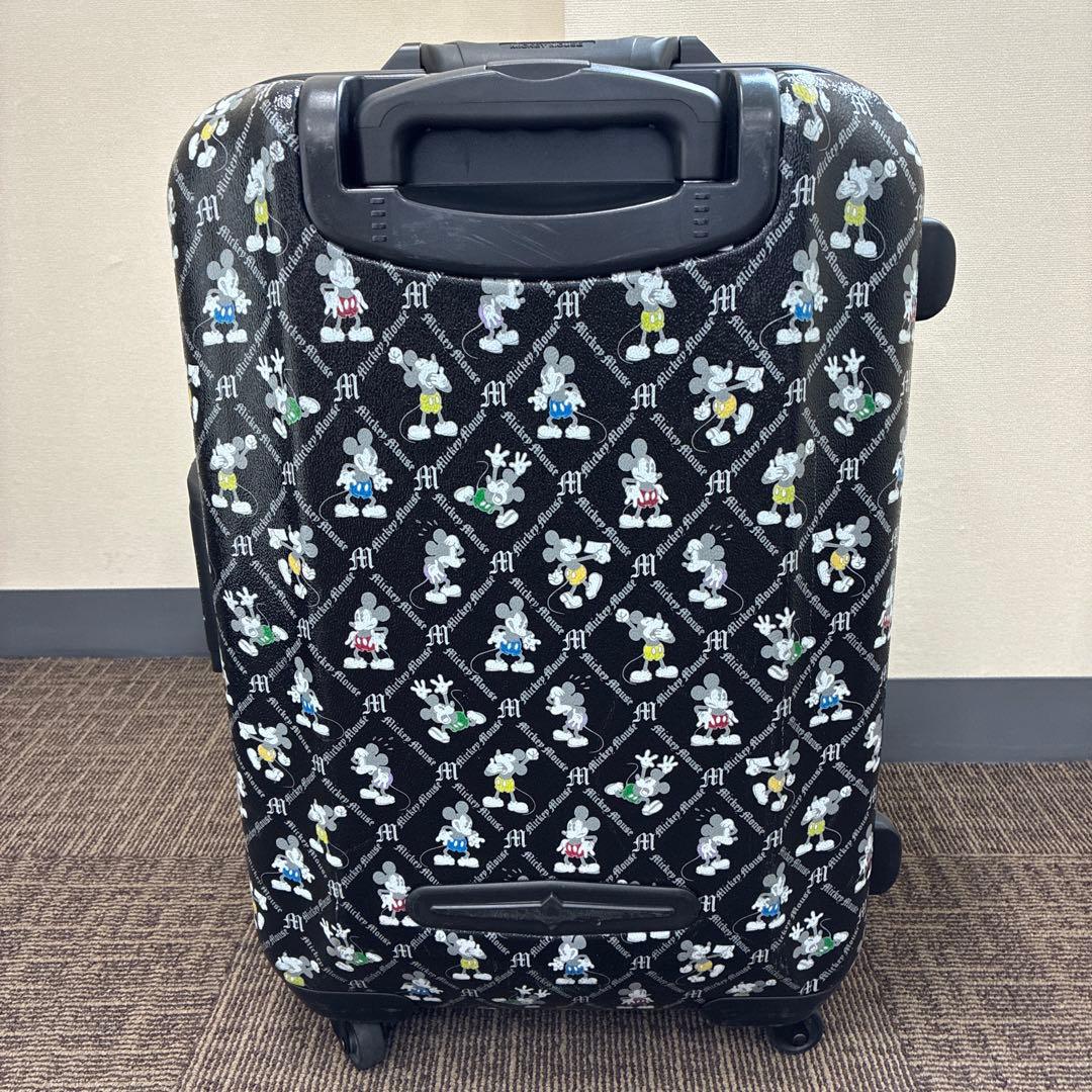 希少 美品 Disney ミッキー キャリーケース 鍵付 ハードケース 鍵付 黒