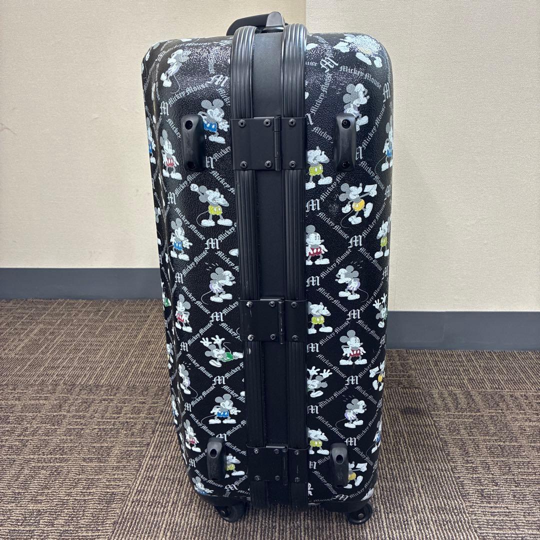 希少 美品 Disney ミッキー キャリーケース 鍵付 ハードケース 鍵付 黒