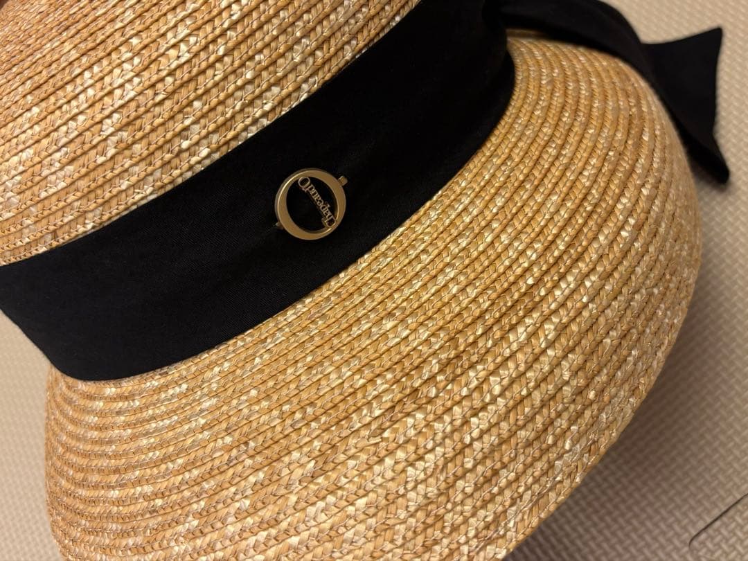 帽子 Chapeau d' O StrawBraid Casablanca