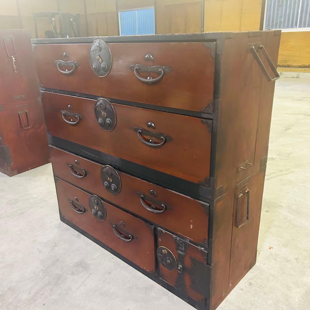 時代箪笥　民芸箪笥　装飾金具　和箪笥　整理箪笥