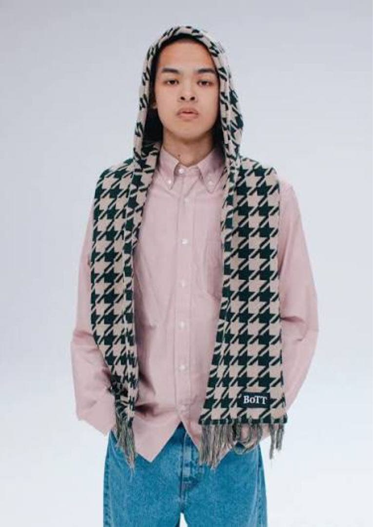 ☆*☆様 BOTT 24aw HOUNDSTOOTH HOODED SCARF