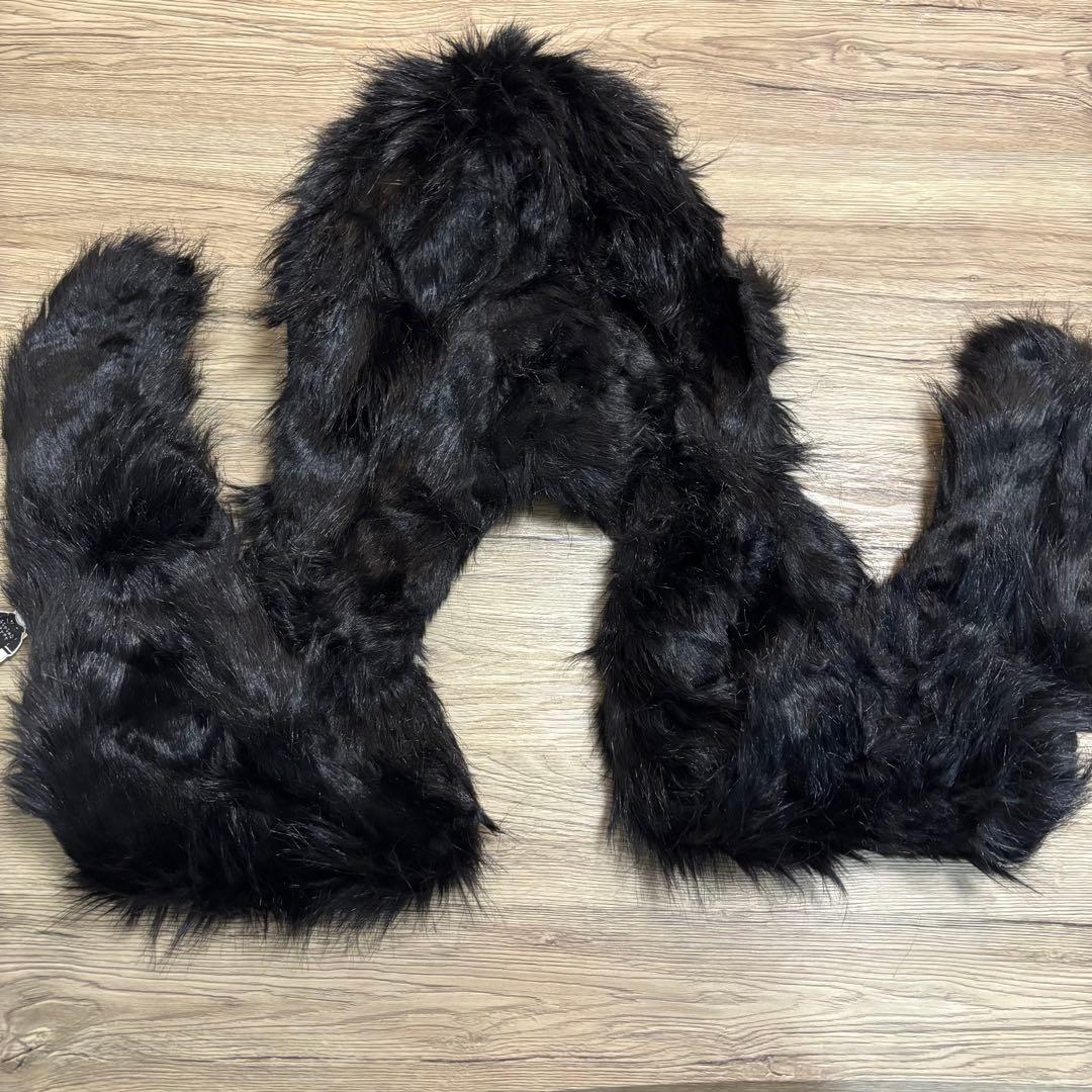 あちゃちゅむ 帽子マフラー 猫デザイン