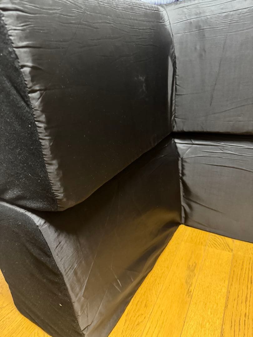 【引取り希望】フロアソファー ブラウン 横幅200cm 洗濯可能