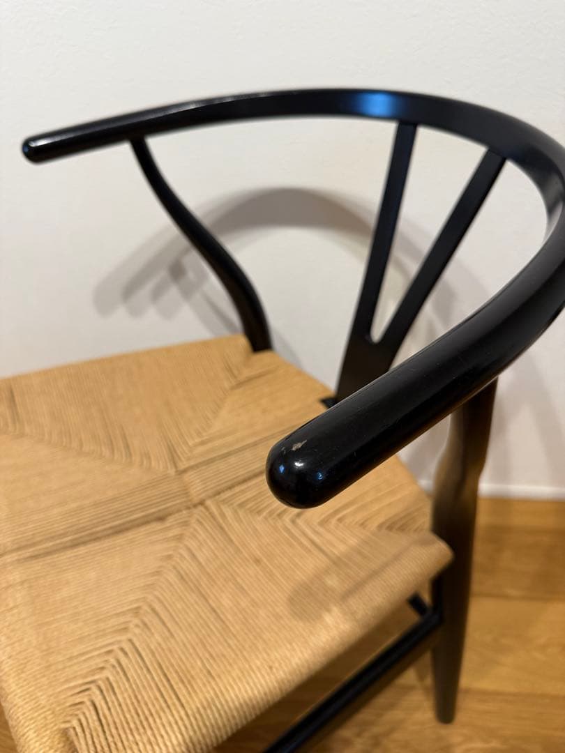 Yチェア　ブラック　ワイチェア　CH24 ①