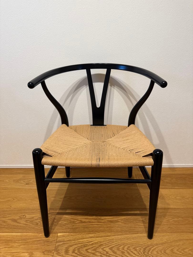 Yチェア　ブラック　ワイチェア　CH24 ①