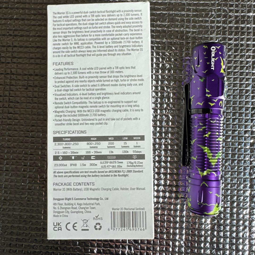 Olight Warrior 3S 懐中電灯 限定版