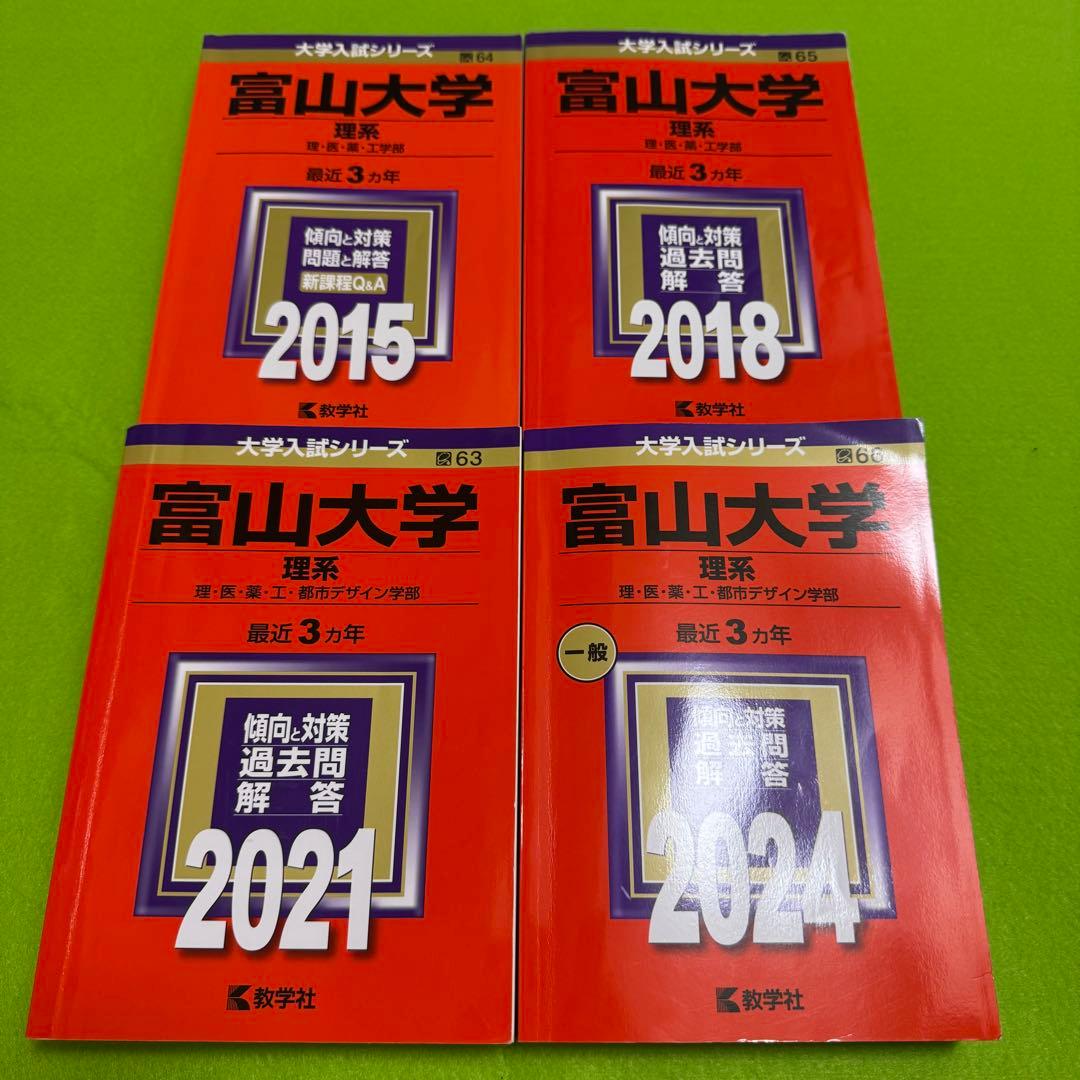 赤本　富山大学　理系　医学部　2012年～2023年 12年分