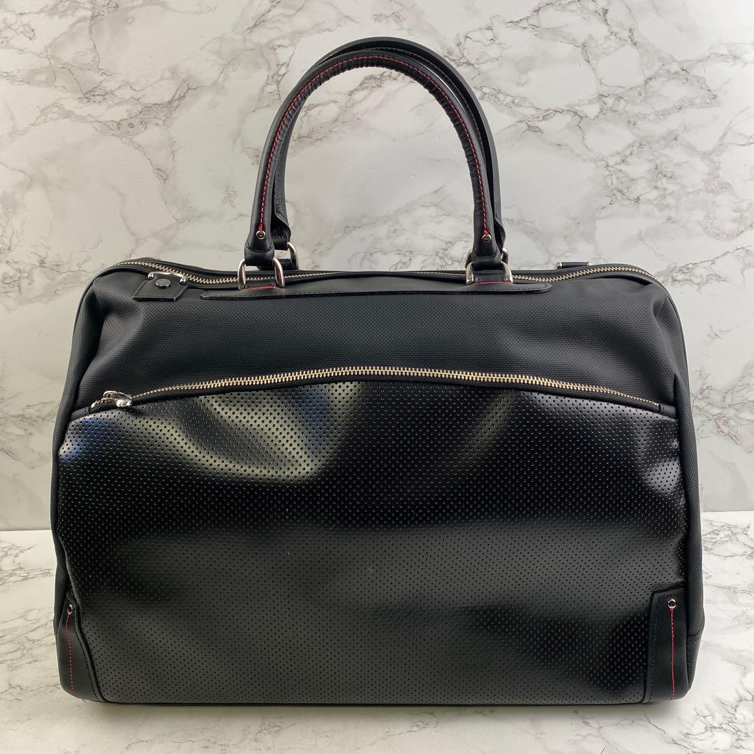 未使用 BAGGEX バジェックス 紅 豊岡鞄 UNOFUKU ボストンバッグ