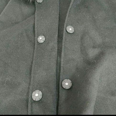 高級 グレースコンチネンタル フォックスファー取り外し可 フード付き ポンチョ