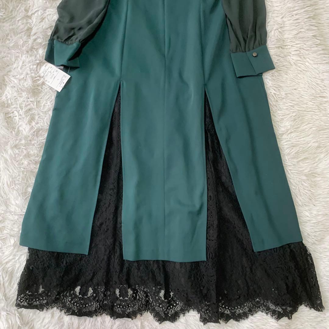 Callarus 裾スリットレースデザインワンピース LL 大きいサイズ 未使用