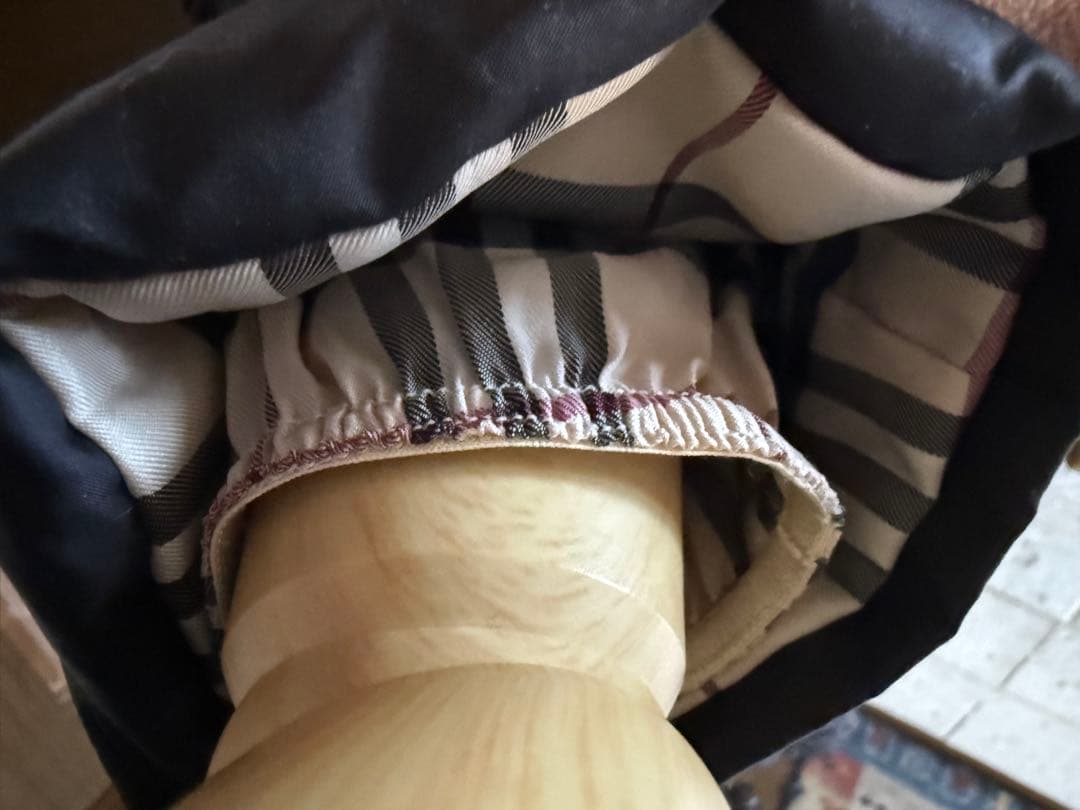 BURBERRY バーバリー 黒 ロング ダウンコート ノバチェック