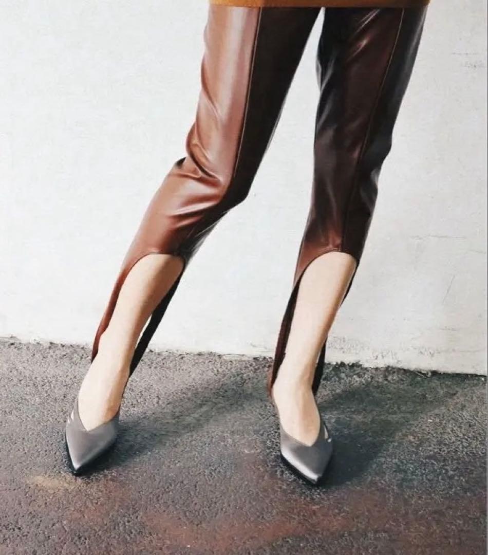 ★本日最終値下★fumika uchida ヴィーガンレザーレギンス