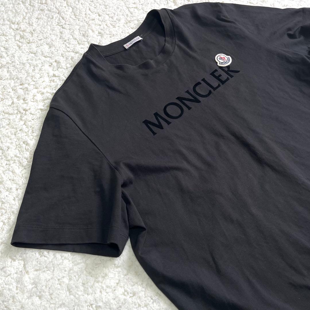 こうだい様‼️XL モンクレール MONCLER ブラック ロゴ Tシャツ
