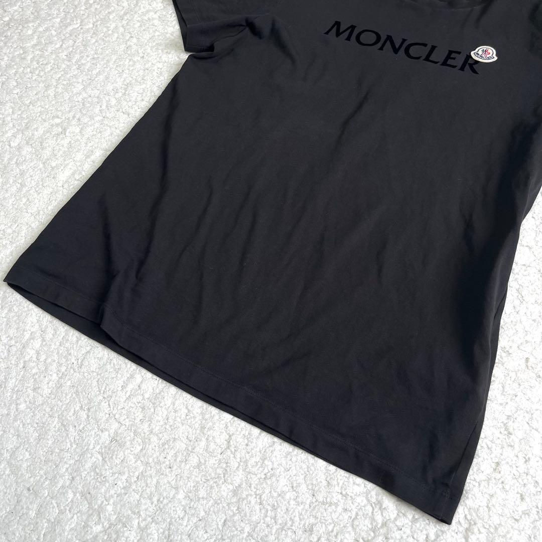 こうだい様‼️XL モンクレール MONCLER ブラック ロゴ Tシャツ